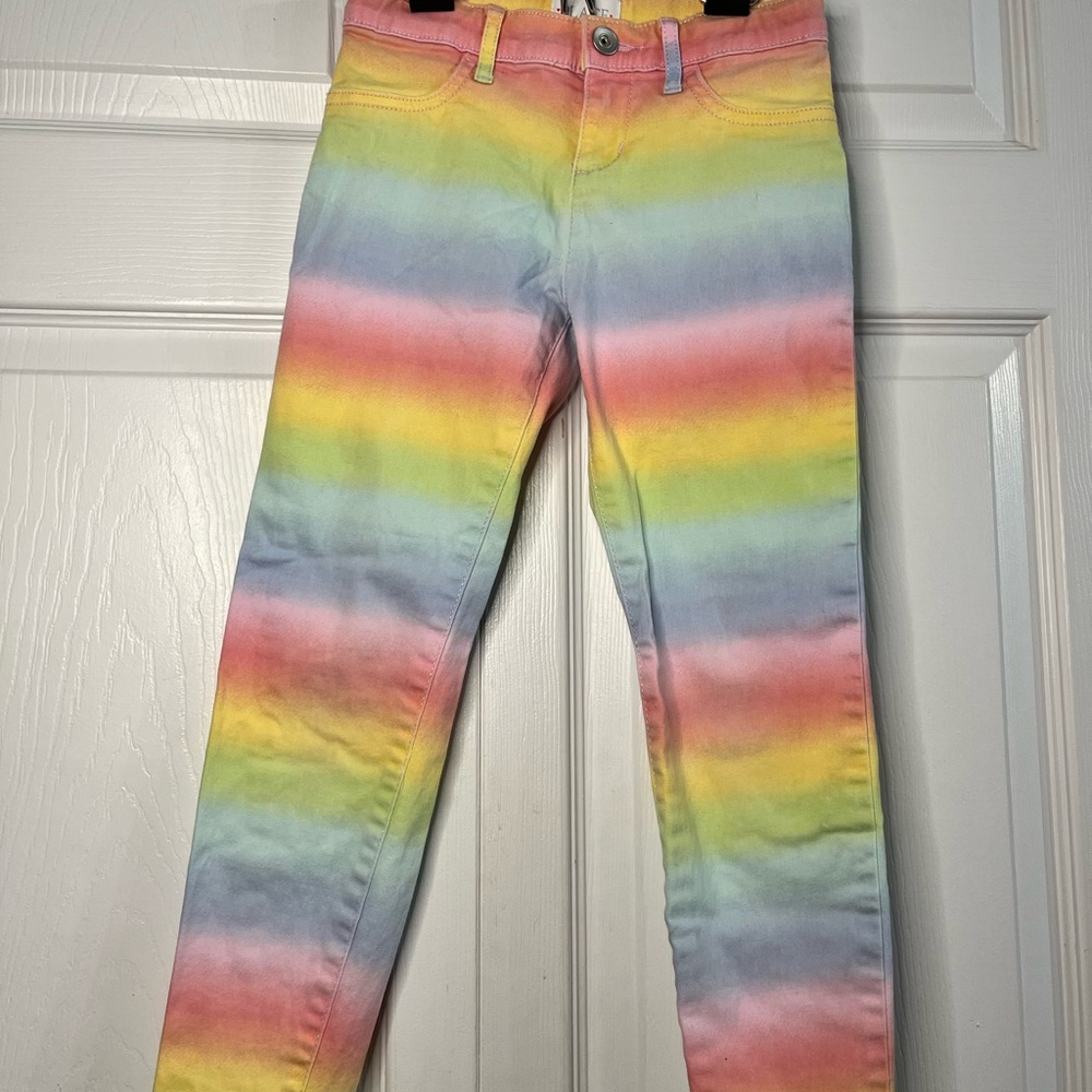 The Children’s Place Girls Rainbow Skinny Jeans 6X/7 Pastel Ombre
